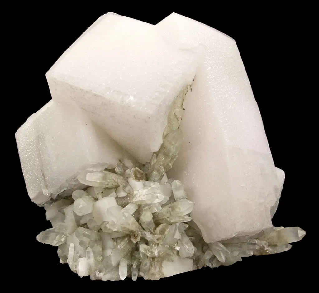 Calcite (Twinned) on Quartz - image 3