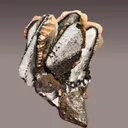 Calcite (Twinned) w/ Palygorskite & Romanèchite - image 1