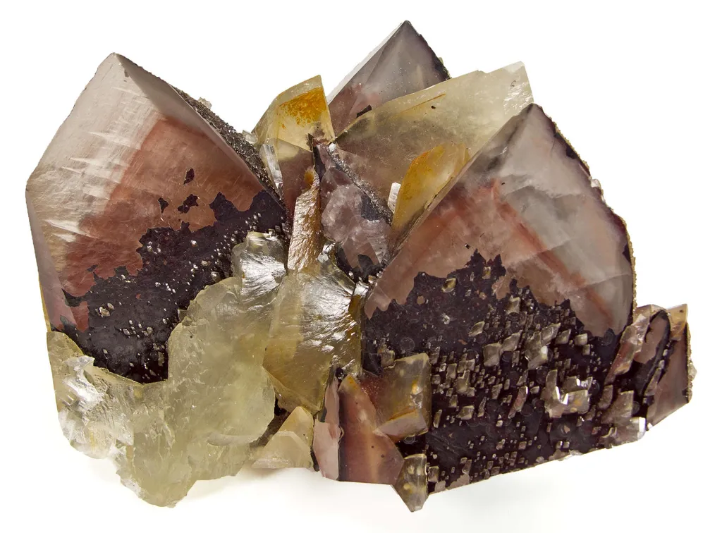 Calcite (Twinned) With Hematite image