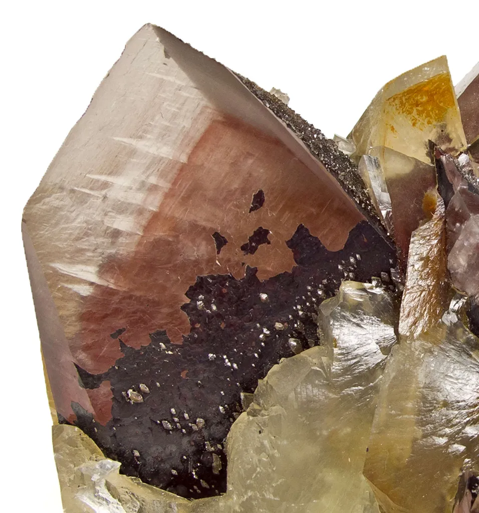 Calcite (Twinned) With Hematite - image 2