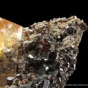 Calcite (twinned) with Sphalerite - image 3