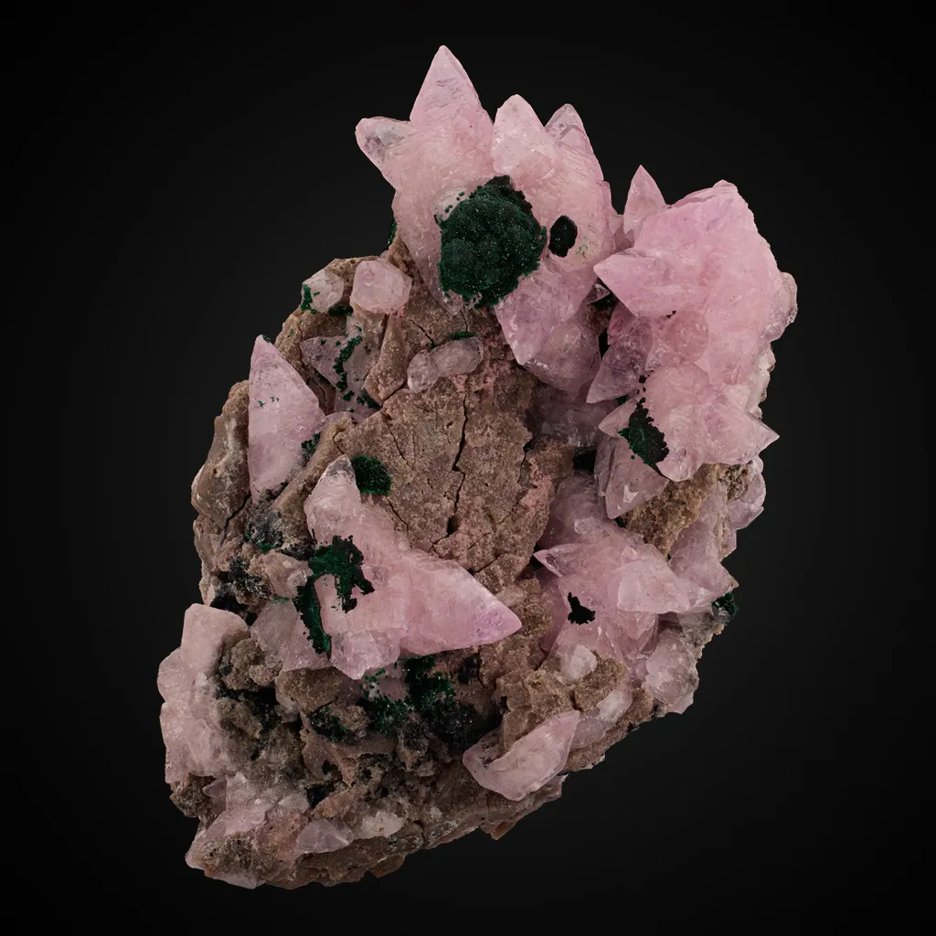 Calcite v. Cobaltoan, Malachite image