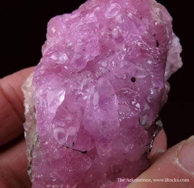 Calcite Var. Cobaltian With Copper - image 2