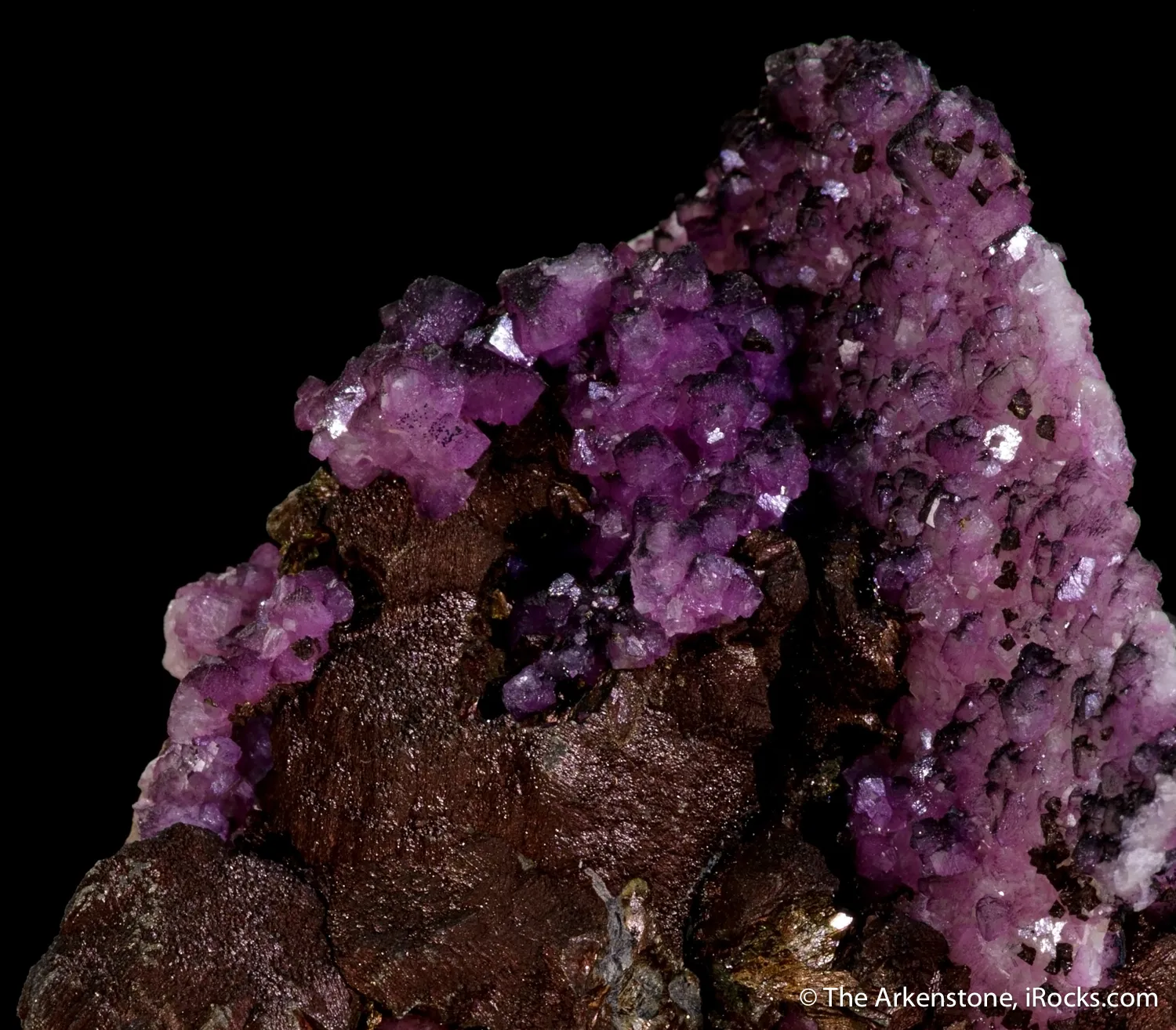 Calcite var. Cobaltian with Pyrite - image 5