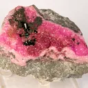 Calcite (Var: Cobaltoan Calcite), Malachite - image 1