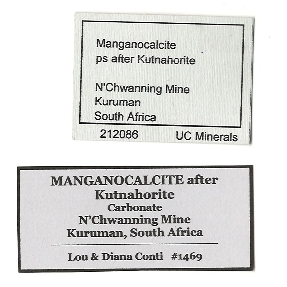 Calcite var. manganoan after KUTNAHORITE - image 5