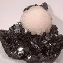 Calcite (Var: Manganoan Calcite), Manganite - image 1