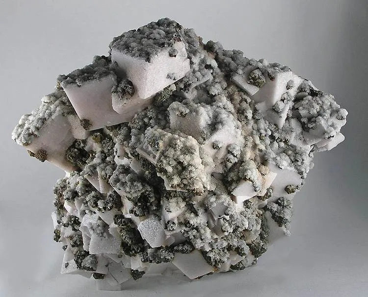 Calcite (Var: Manganoan Calcite), Pyrite - image 1