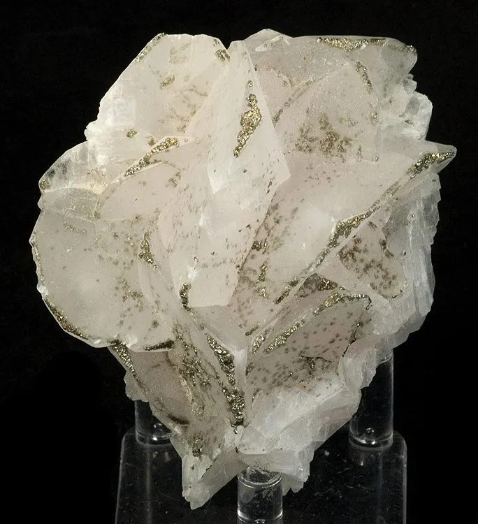 Calcite (Var: Manganoan Calcite), Pyrite image