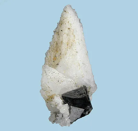 Calcite (Var: Manganoan Calcite), Sphalerite image
