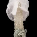 Calcite (Var. Manganoan) on Quartz - image 2