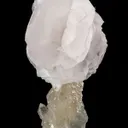 Calcite (Var. Manganoan) on Quartz - image 5