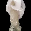 Calcite (Var. Manganoan) on Quartz - image 3