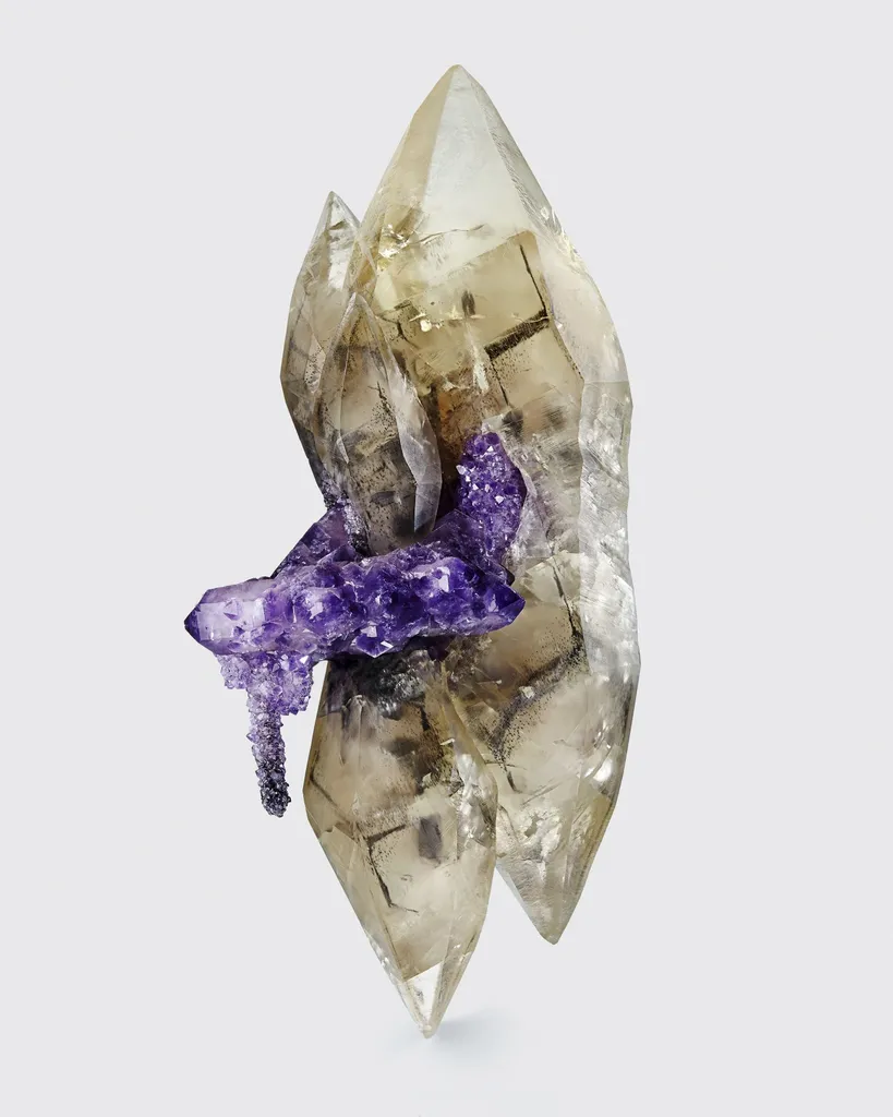 Calcite with Amethyst image
