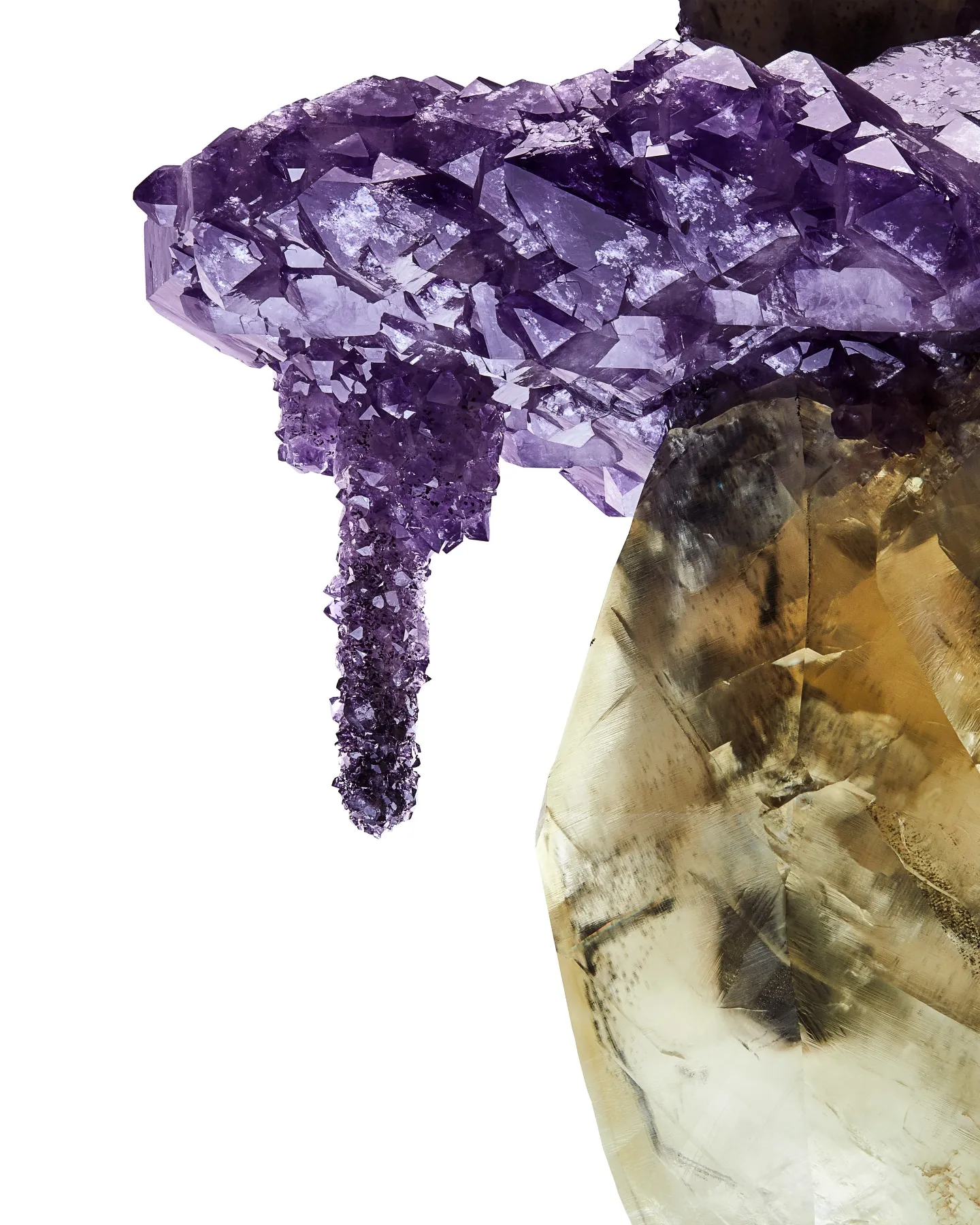 Calcite with Amethyst - image 2