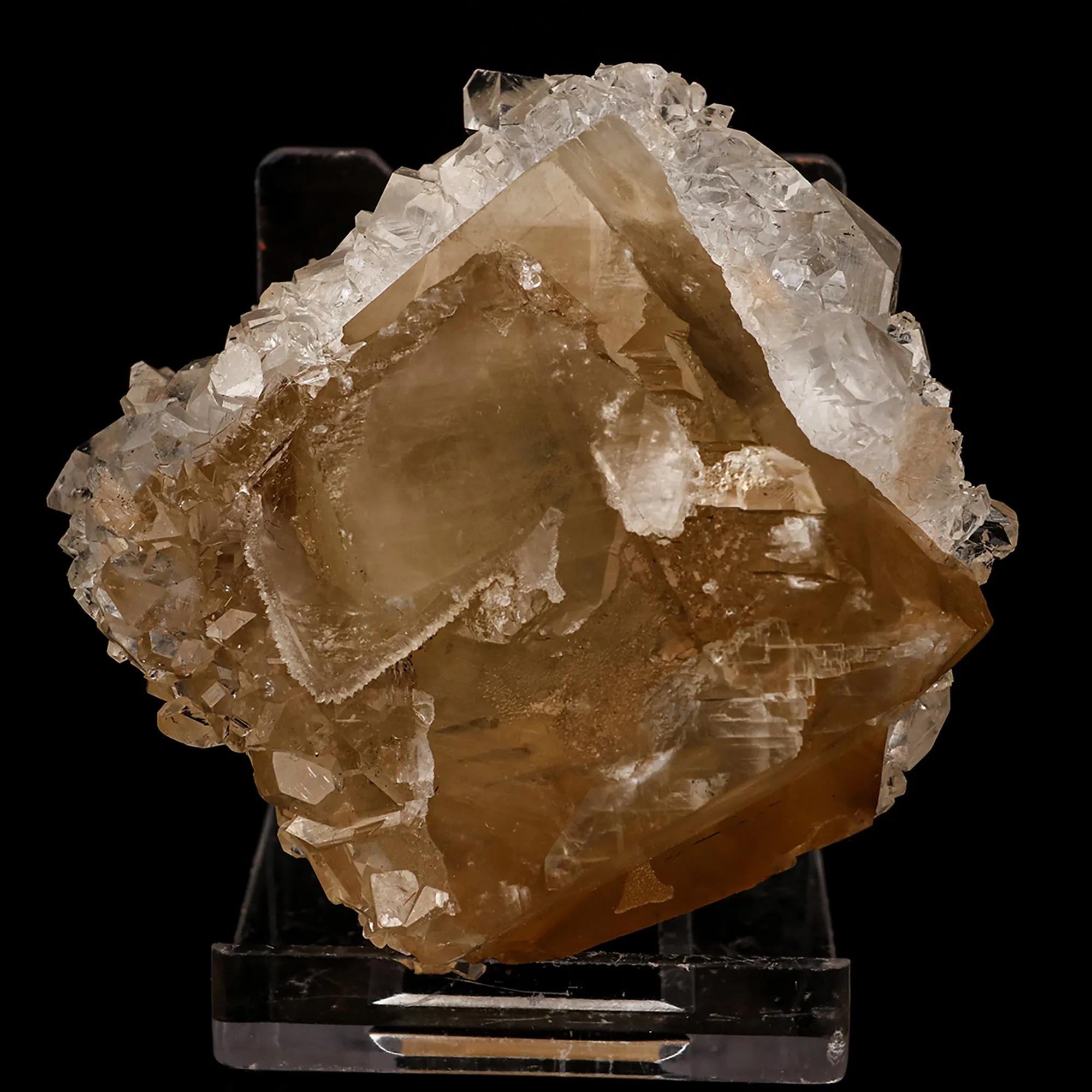 Calcite with Apophyllite  Natural Mineral Specimen - image 1
