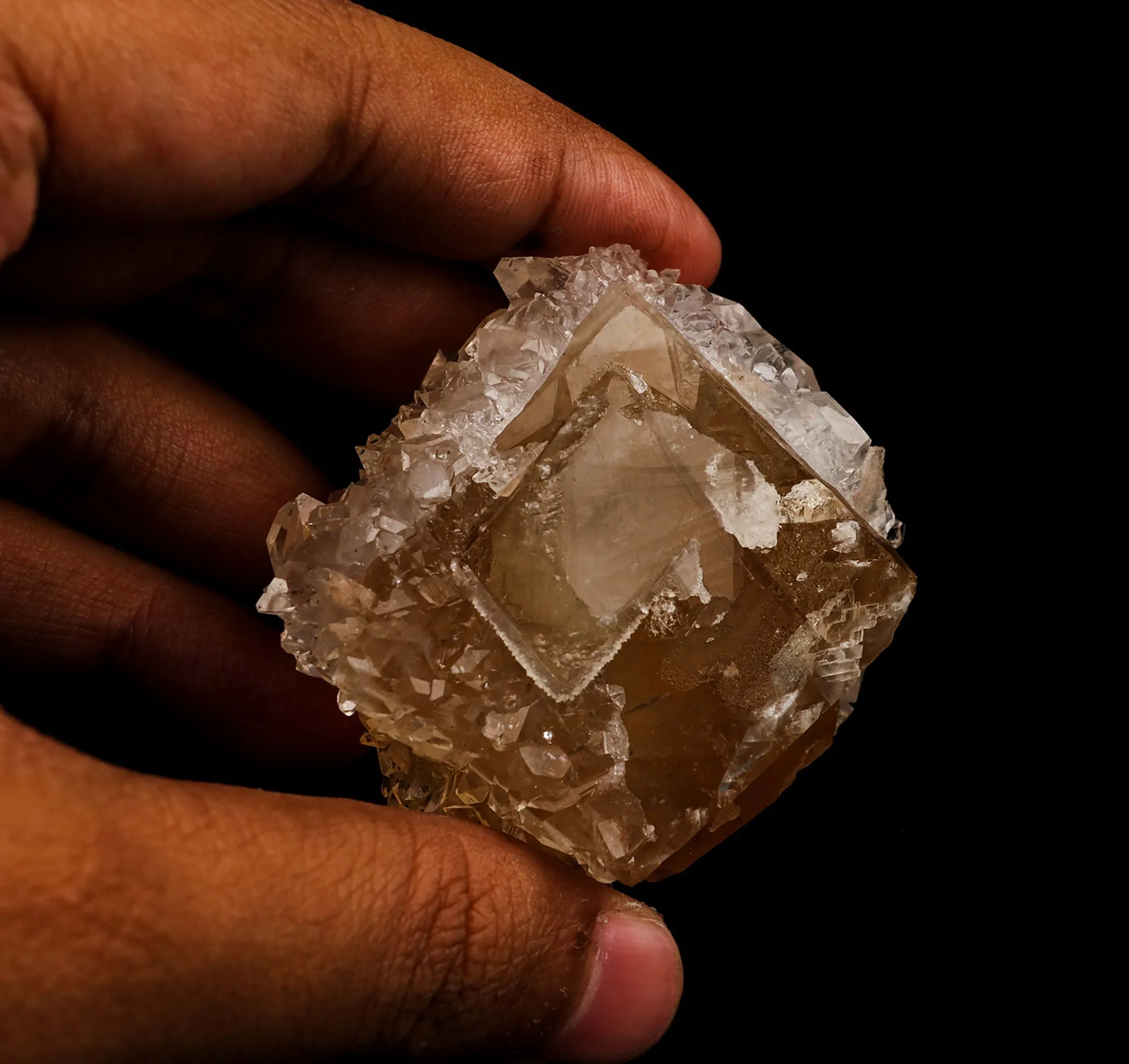 Calcite with Apophyllite  Natural Mineral Specimen - image 4
