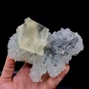 Calcite with Apophyllite on Heuladnite - image 2