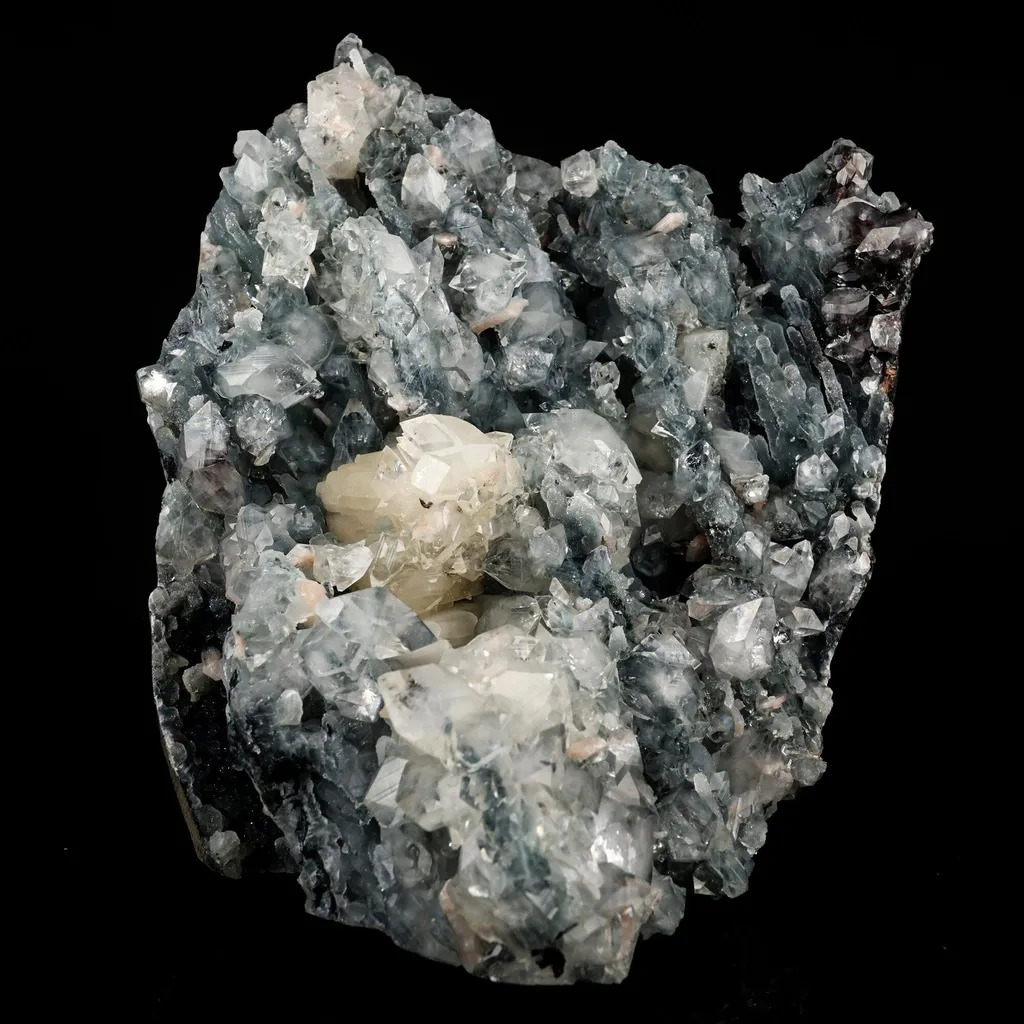 Calcite with Apophyllite Self Standing Natural Mineral Specimen image