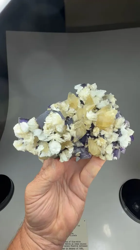 Calcite with Barite, Fluorite - image 2