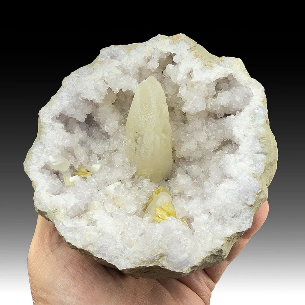 Calcite with Barite, Quartz