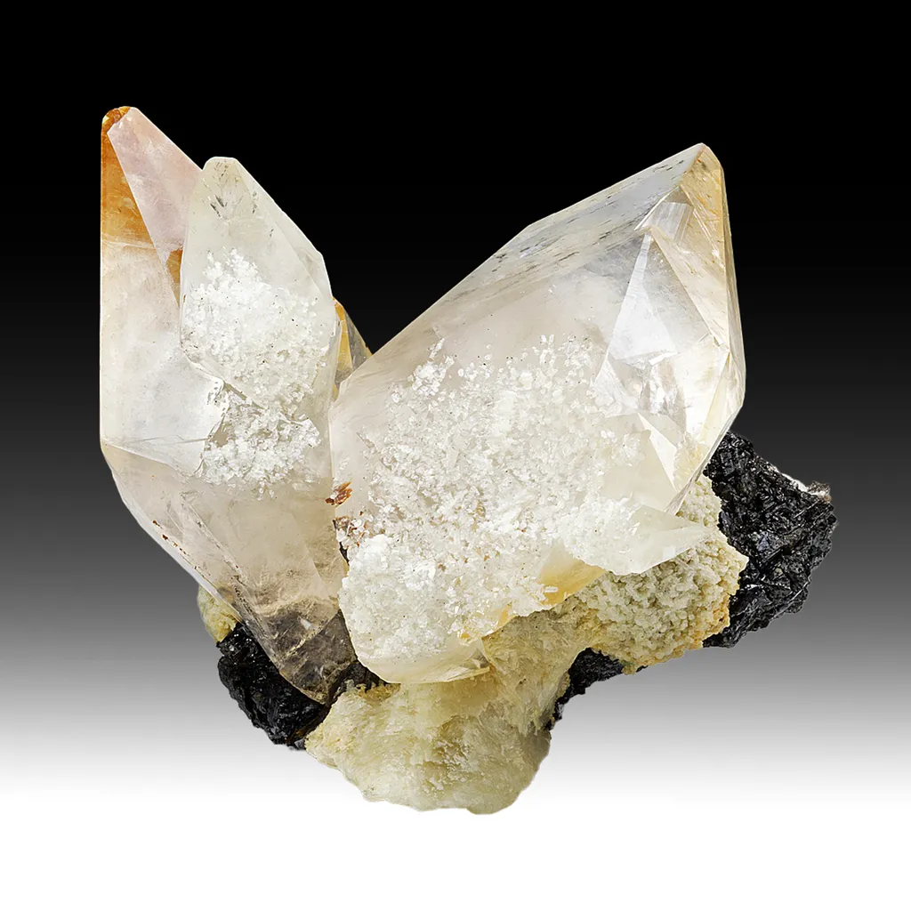 Calcite with Barite, Sphalerite image