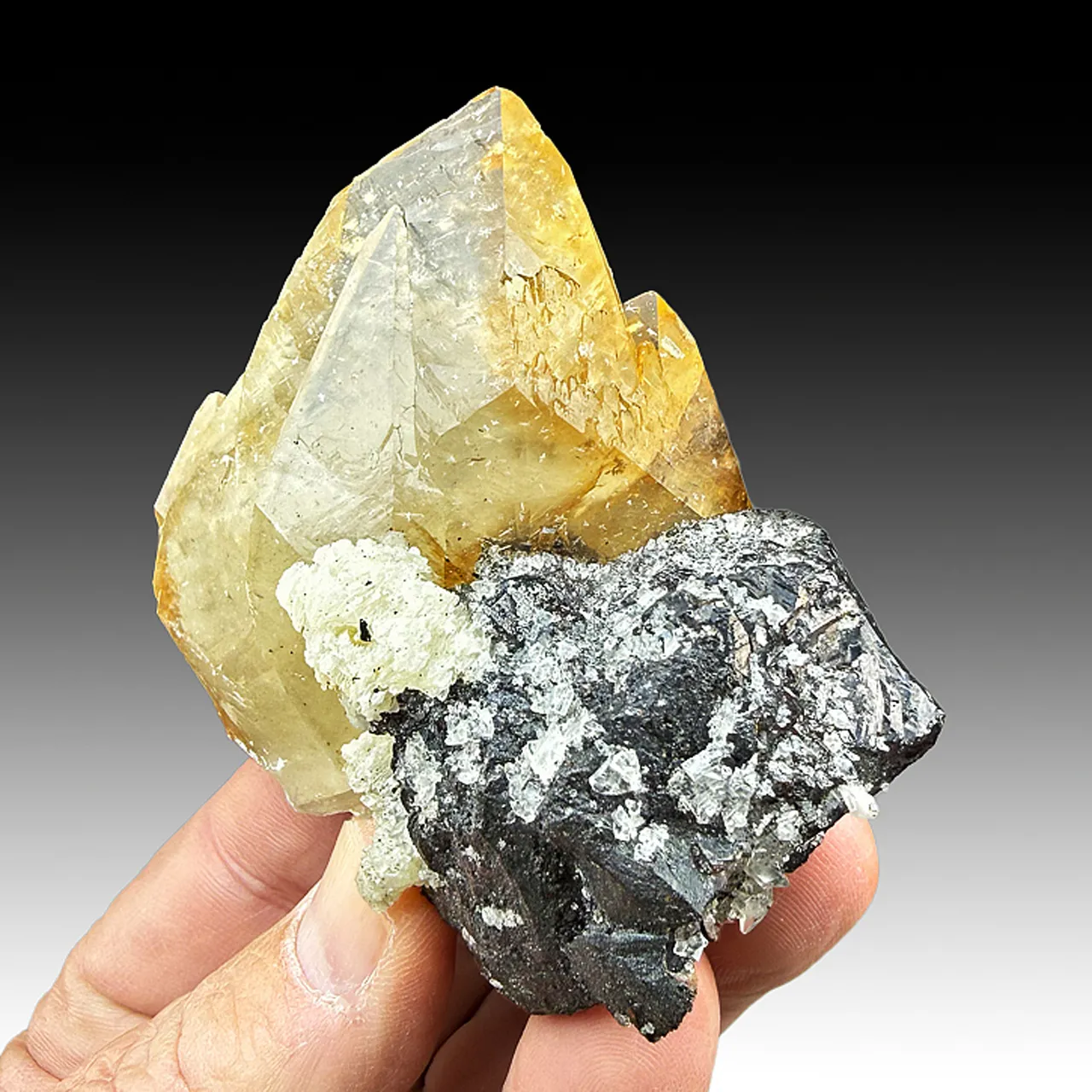 Calcite with Barite, Sphalerite - image 1