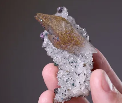Calcite with Bornite
