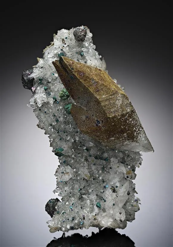 Calcite with Bornite image