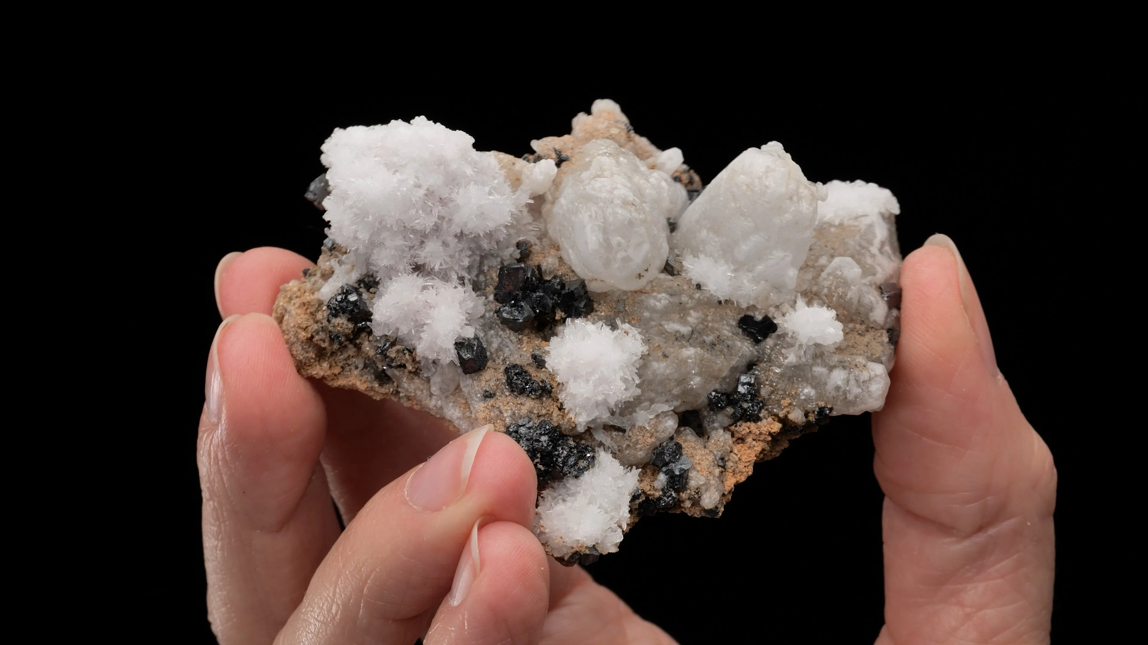 Calcite with Braunite and OYELITE - image 2