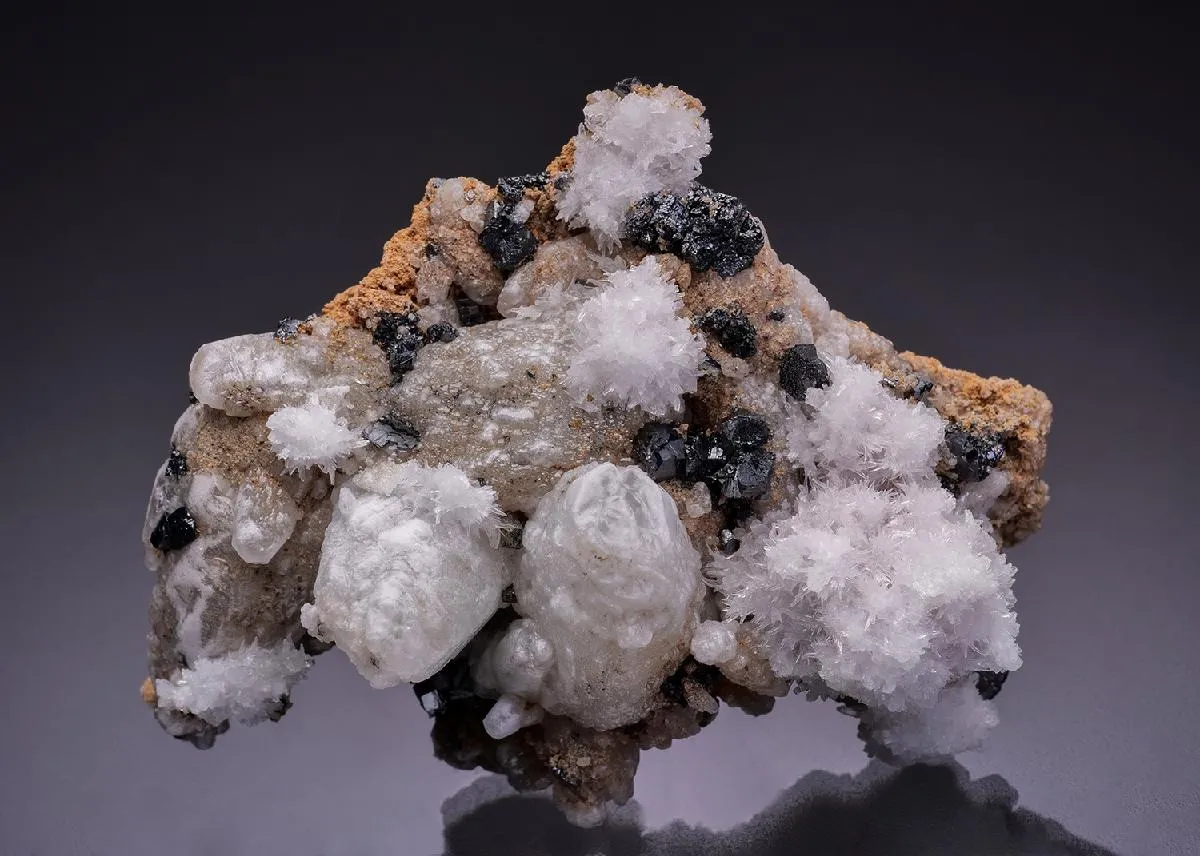 Calcite with Braunite and OYELITE - image 1