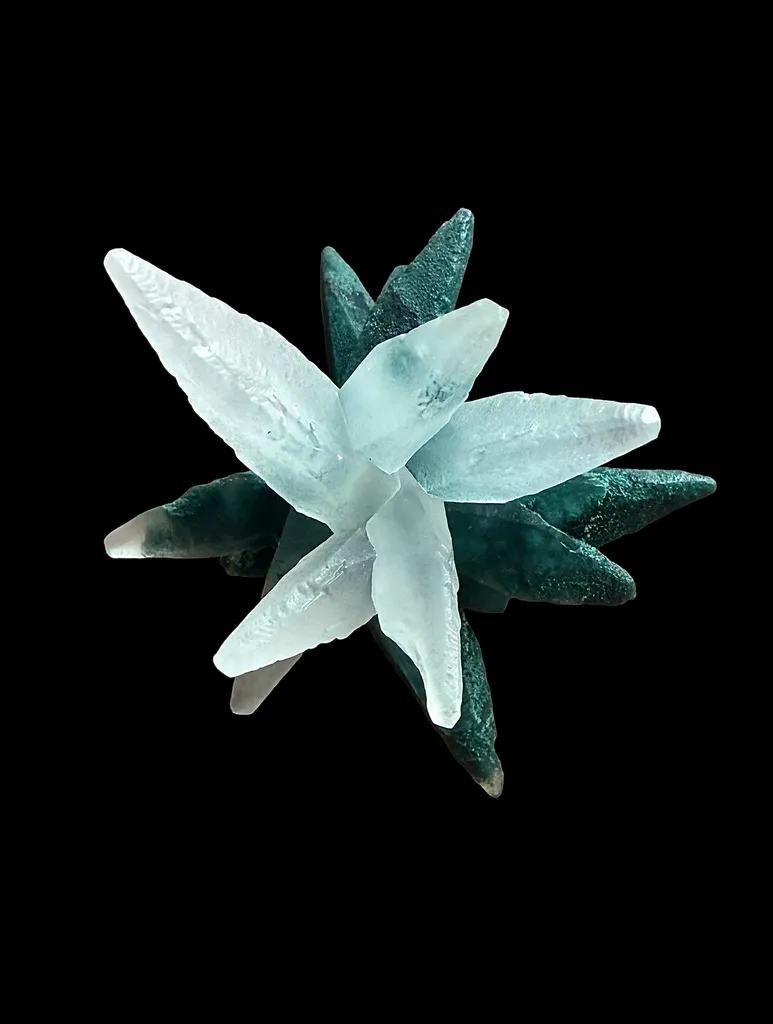 Calcite with Celadonite from Irai, Brazil