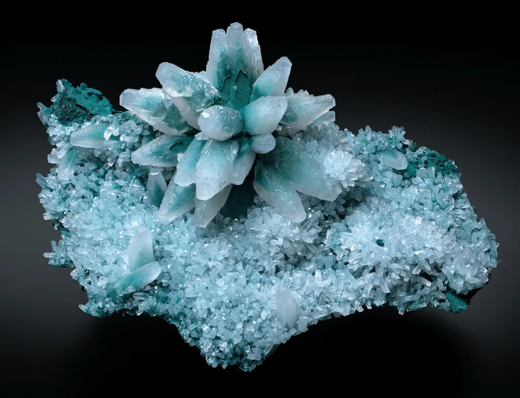 Calcite with celadonite inclusions image