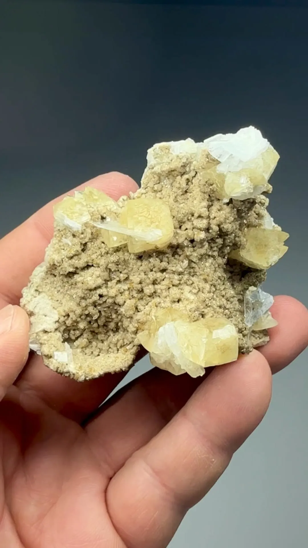 Calcite with Celestine, Fluorite - image 2