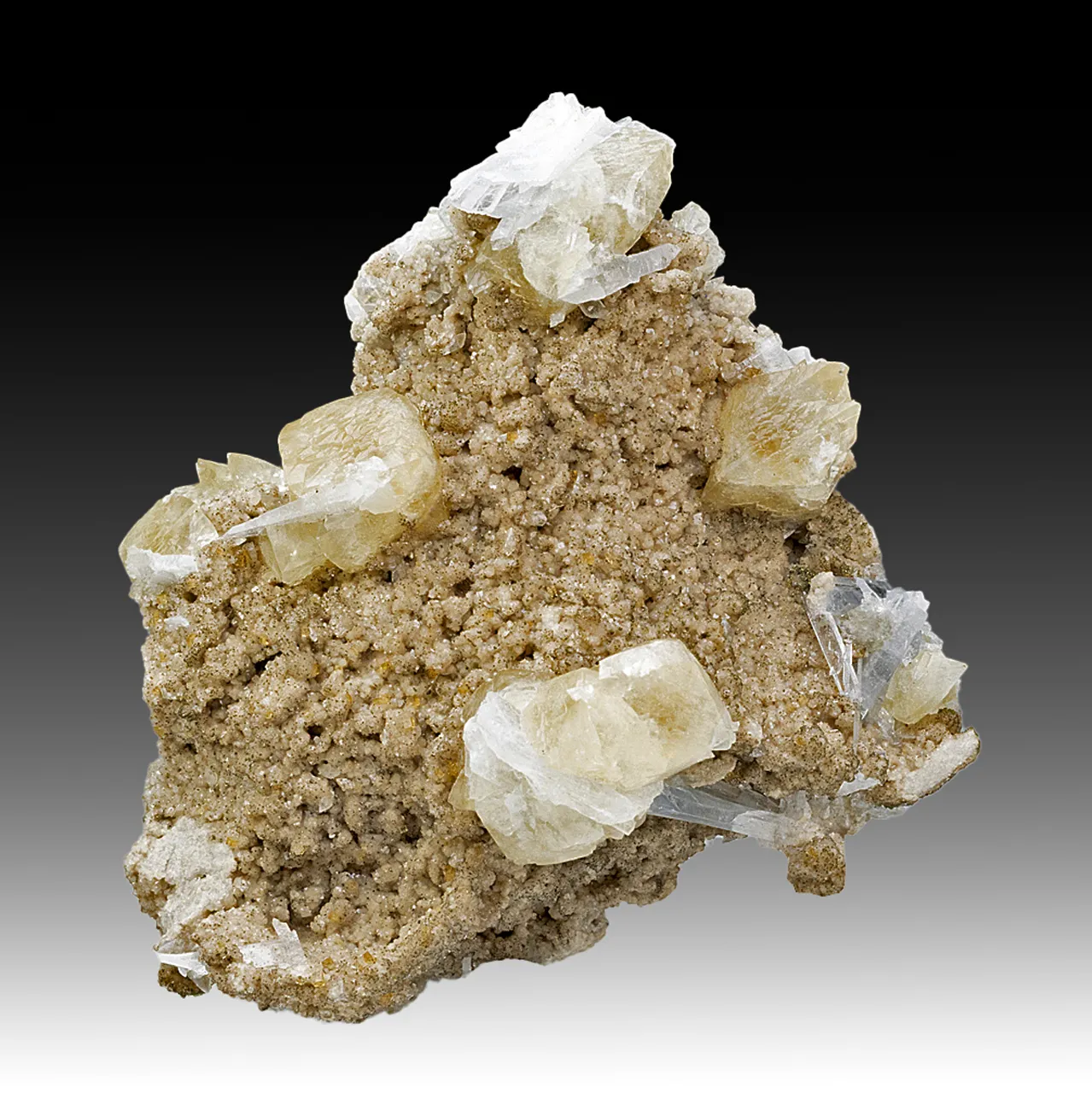 Calcite with Celestine, Fluorite - image 1
