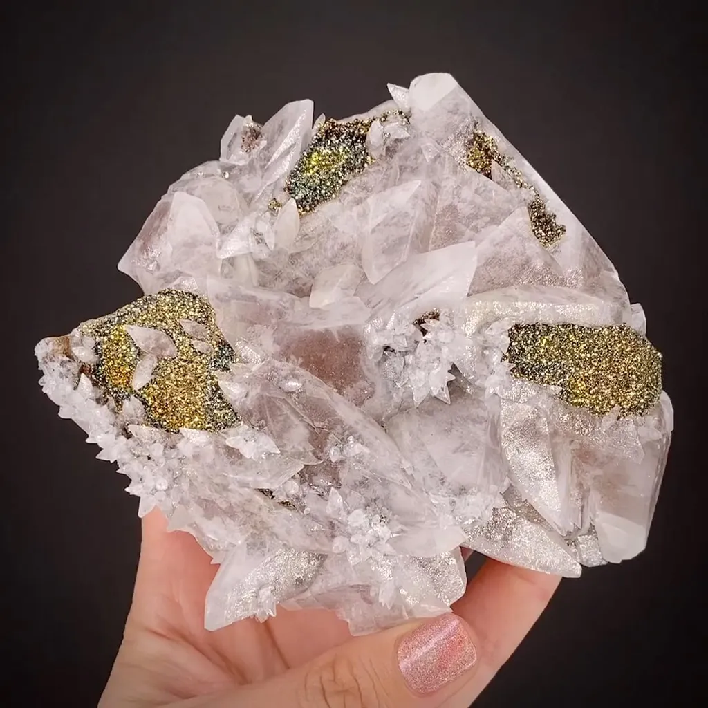 Calcite with Chalcopyrite image