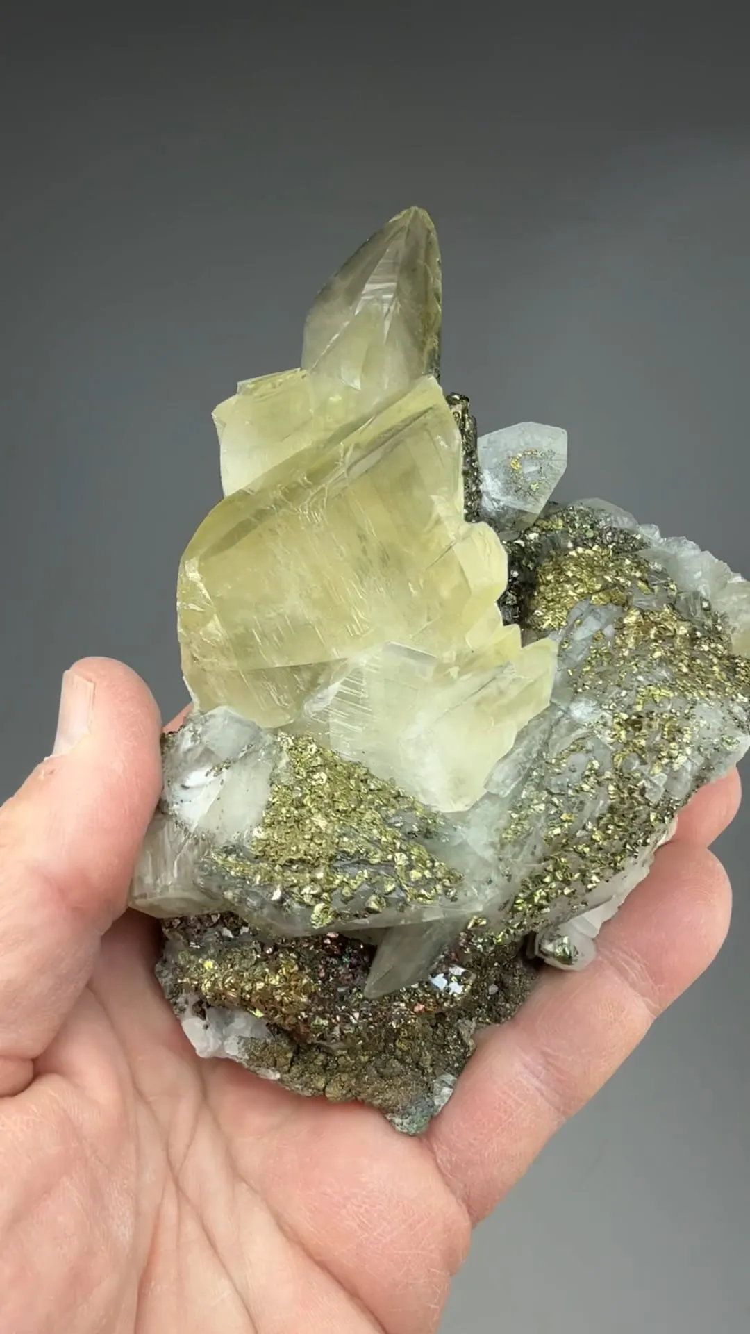 Calcite with Chalcopyrite - image 2