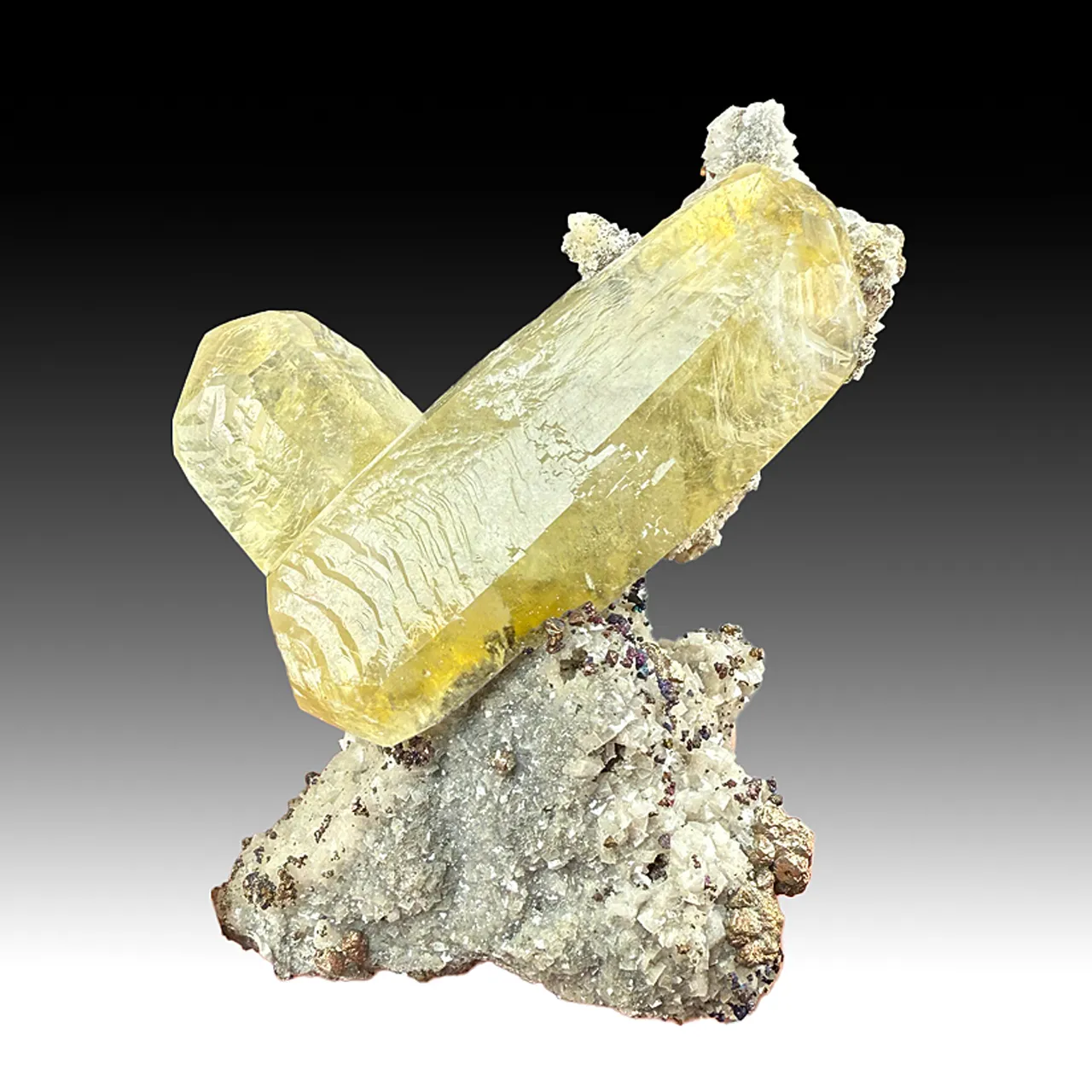 Calcite with Chalcopyrite, Dolomite, Pyrite (1369) - image 1
