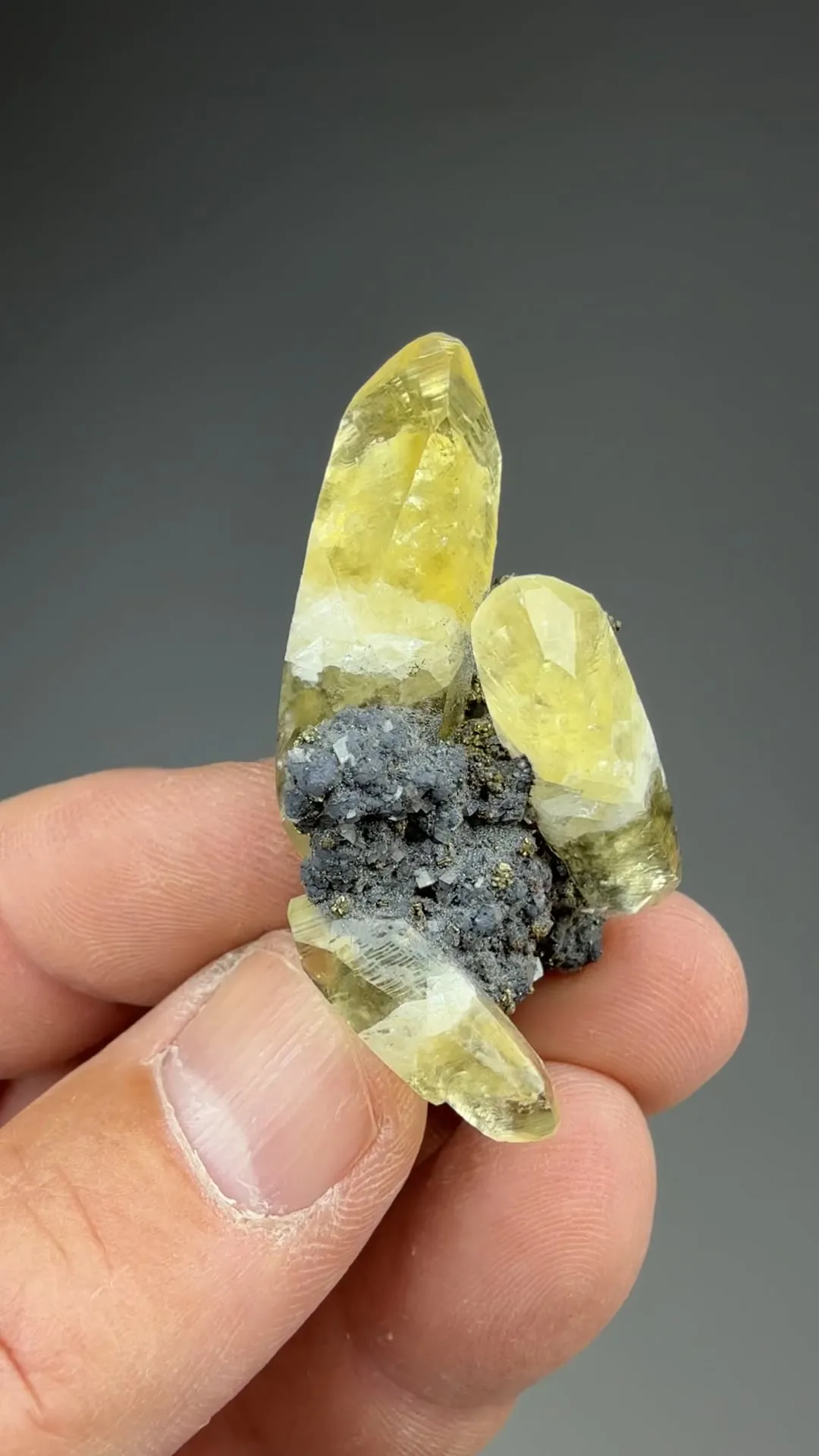 Calcite with Chalcopyrite, Galena - image 2