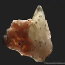 Calcite with Chalcopyrite on pink Dolomite - image 4