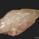 Calcite with Chalcopyrite on pink Dolomite - image 3