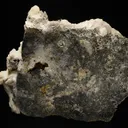Calcite with Chalcopyrite on Quartz - image 4
