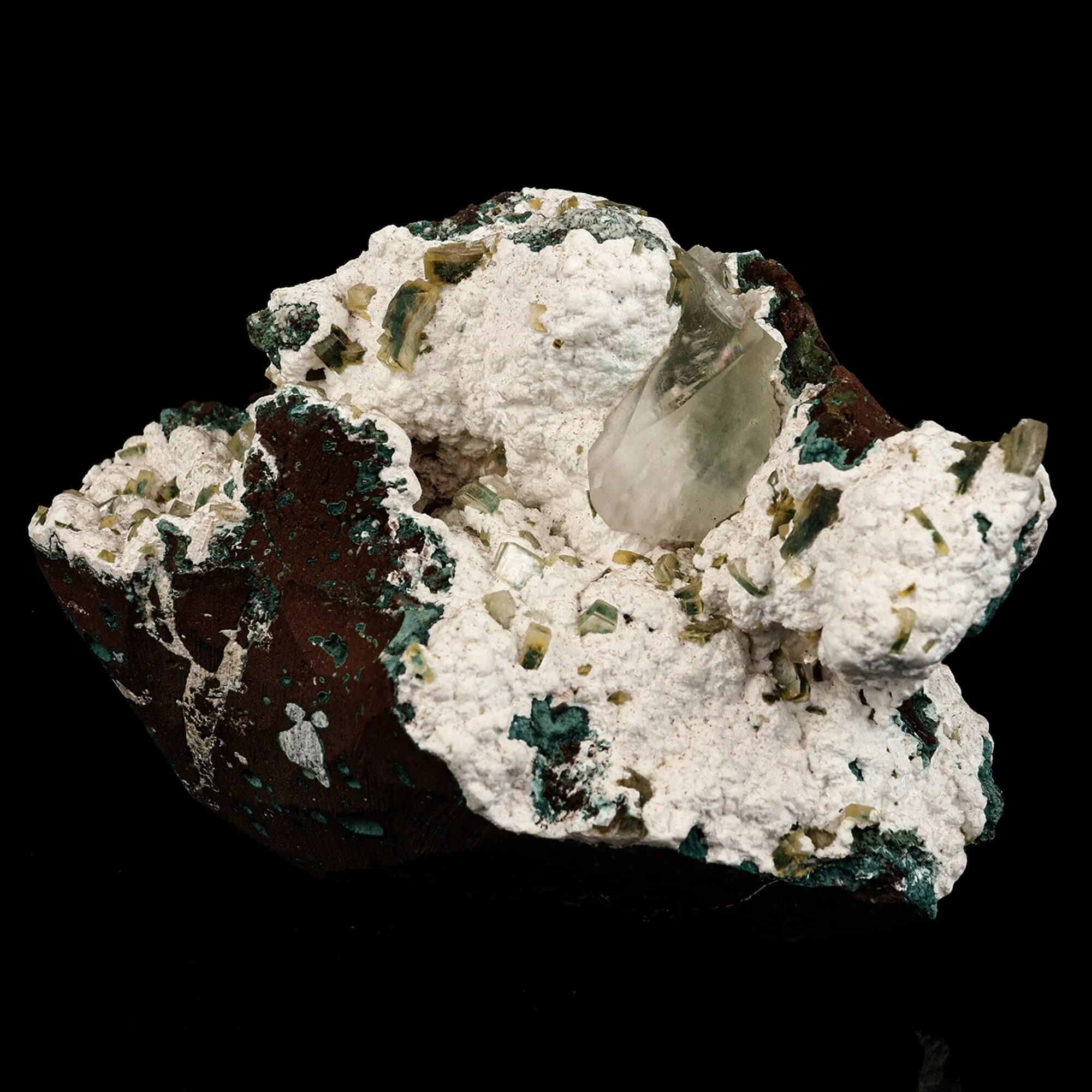 Calcite with Clinoptilolite on Mordenite Natural Mineral Specimen - image 2
