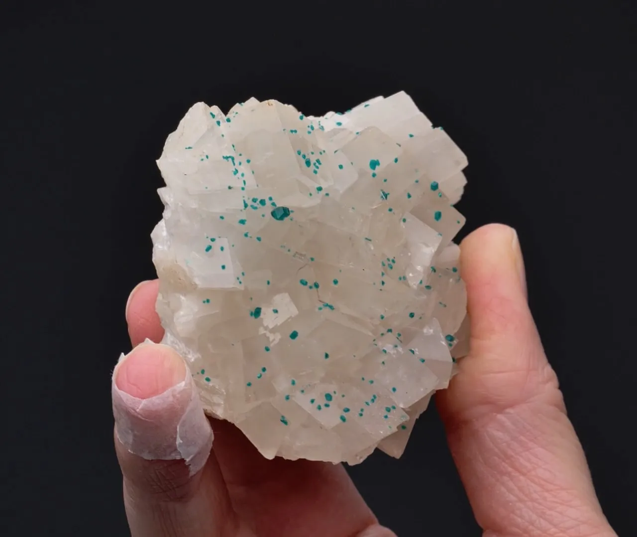 Calcite with Dioptase - image 2