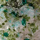 Calcite with Dioptase and Duftite - image 4