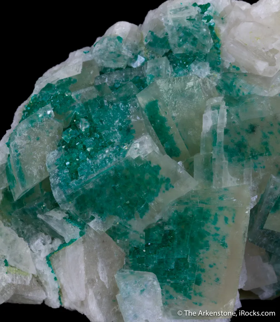 Calcite with Dioptase Inclusions image