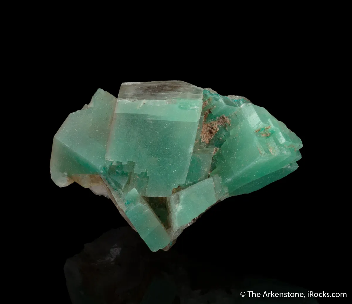 Calcite with Dioptase inclusions - image 3