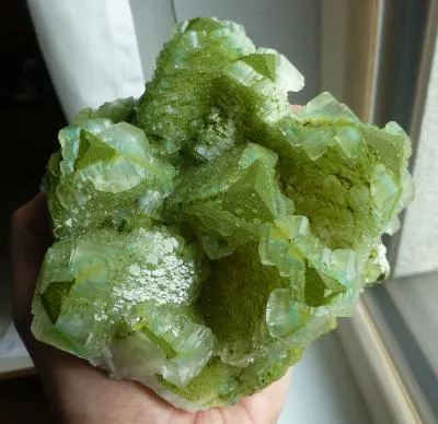 Calcite with Duftite and Dioptase - image 1