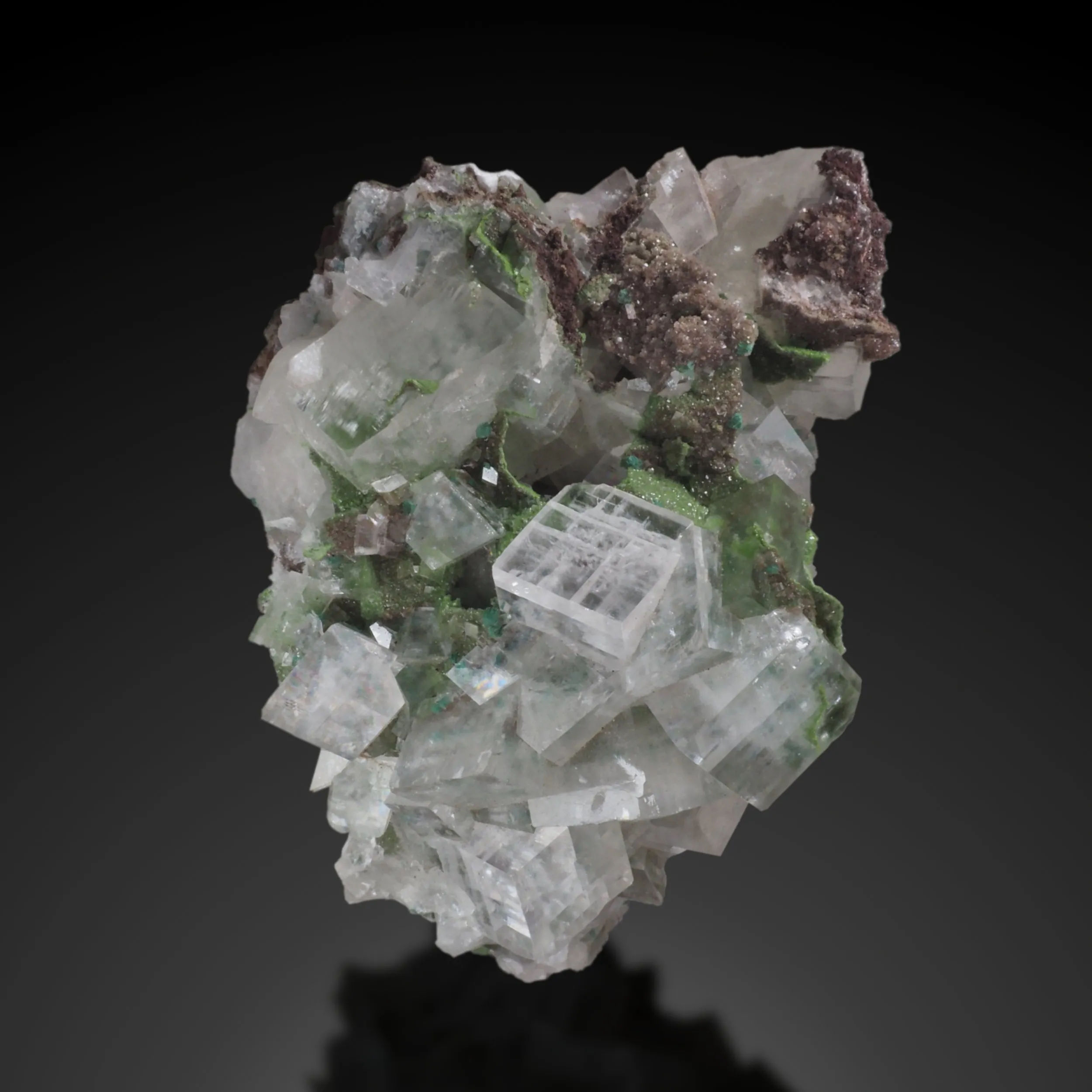 Calcite with Duftite and Rosasite Inclusions - image 1
