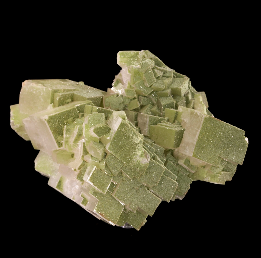 Calcite with Duftite from Namibia, Oshikoto Region, Tsumeb, Tsumeb Mine image